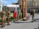 Hlavní vzpomínkový ceremoniál oslav osvobození se uskutenil u pomníku generála...