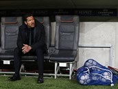 Diego Simeone z Atltika Madrid ped semifinlovou odvetou Ligy mistr v roce...