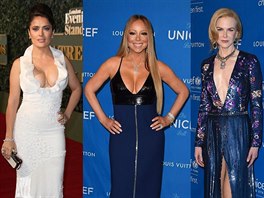 Salma Hayeková, Mariah Carey a Nicole Kimdanová