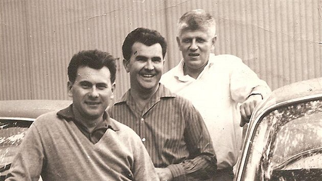 Na fotografii z roku 1967 jsou zleva Alois Mark, Stanislav Hajdušek a Adolf Veřmiřovský.