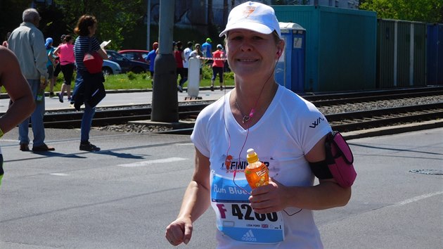 Lida Ford s slem 4200 b v Praze svj 106. maraton.