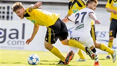 Momentka ze lágru druhé nejvyí eské soute mezi Hradcem Králové a Karvinou.