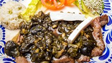 Huitlacoche na plátku masa vypadá relativn� p�ijateln�, pokud nevíte, �e je to...