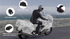 BMW za�íná na svých motocyklech vyu�ívat systém záchranného volání eCall.