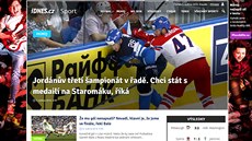 Sportovní rubrika iDNES.cz s novou grafikou
