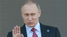 Vladimír Putin během Velké ceny Ruska formule 1.