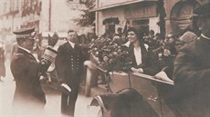 Pozdjí císa Karel a jeho manelka Zita v roce 1912.