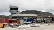 Svatá Helena, nové letiště ještě v době výstavby v roce 2015
