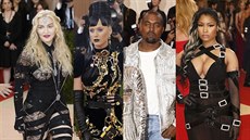 Madonna, Katy Perry, Kanye West a Nicki Minaj