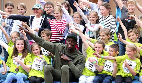 V minulosti se při Čokoládové tretře mezi malými atlety objevovala i tradiční hvězda Zlaté tretry Usain Bolt - ilustrační foto. 