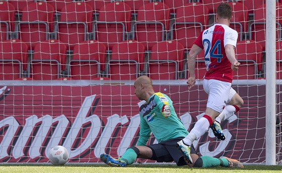 První gól Slavie v zápase s Rostovem dal Muris Meanovi.