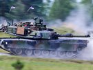 Americký Abrams bhem tankového závodu v Bavorsku