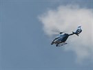 Pi bezpenostní akci na Havlíkobrodsku asistoval vrtulník