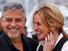 Julia Robertsová a George Clooneyho na MFF v Cannes 2016 pedstavili film Hra...