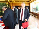 éf komunistických poslanc Pavel Kováik na sjezdu KSM v Praze