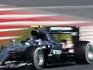 Nico Rosberg ze stáje Mercedes v tréninku na Velkou cenu panlska formule 1.