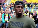 Usain Bolt byl hostem praského mítinku okoládová tretra ureného pro malé...