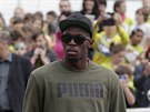 Usain Bolt byl hostem praského mítinku okoládová tretra ureného pro malé...
