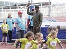 Usain Bolt startoval malé atlety na praském mítinku okoládová tretra.