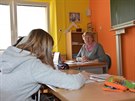 Speciální pedagoka Nadda Jiránková v Dobanech uí u 16 let. (10. 5. 2016)