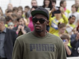 Usain Bolt byl hostem praskho mtinku okoldov tretra urenho pro mal...