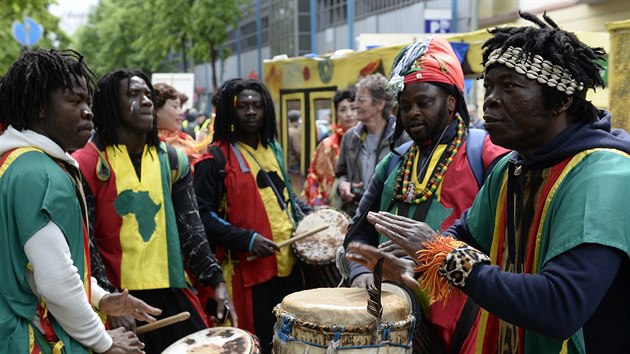 Festival kultur v berlnsk tvrti Kreuzberg (15.5.2016)