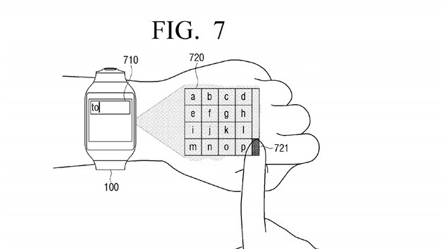 Nov patent Samsungu ukazuje mon vvoj chytrch hodinek. Dky promtanmu obrazu na hbet ruky by bylo jejich ovldn mnohem pjemnj.