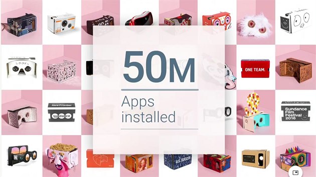 Po Cardboard si lidé stáhly 50 milion aplikací