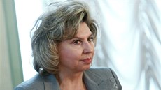 Nová ruská obmudsmanka Ta�jána Nikolajevna Moskalková p�i svém p�edstavení ve...