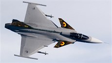 Nové zbarvení jednoho z eských gripen pro cviení tygích letek