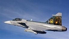 Nové zbarvení jednoho z �eských gripen� pro cvi�ení tyg�ích letek