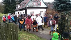 Jednou z jítravských akcí je masopust, jeho� pr�vod cestuje v�dy v p�edja�í...