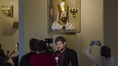 Výstava Koruna království v Jízdárně Pražského hradu a zmenšená rekonstrukce...
