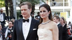 Colin Firth a jeho manželka Livia Giuggioli (Cannes, 16. května 2016)