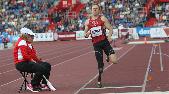 Markus Rehm na mítinku Zlatá tretra