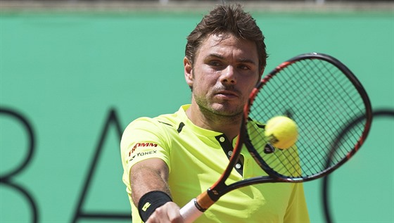 Stanislas Wawrinka ve finále turnaje v enev