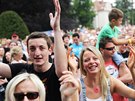 Festival Mezi ploty se kon v arelu psychiatrick lebny v Praze v Bohnicch...