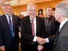 Prezident Milo Zeman na ofínském fóru. (25. kvtna 2016)