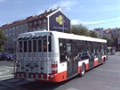 V  sobotu na pražské lince 147 poprvé vyjel autobus vybavený nosičem na kola...