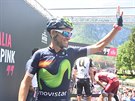 Alejandro Valverde ped startem 17. etapy Gira d´Italia.