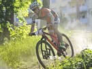 Tom Kozk z nmeck stje Focus Rapiro Racing pi zvod Jihlavsk 24 MTB.