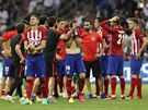 SMUTEK. Fotbalisté Atlétika Madrid jsou smutní z poráky ve finále Ligy mistr.