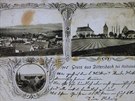 Pohlednice z roku 1905, Gruss aus Dittersbach (Pozdrav z Jetichova) - dm .p....
