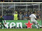 Cristiano Ronaldo z Realu Madrid stílí rozhodující penaltu finále Ligy mistr.