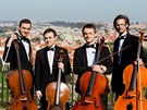 Prague Cello Quartet tvoí Jan Zvina, Petr paek, Ivan Voká, Jan Zemen.