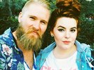 Modelka Tess Holliday a její mu Nick Holliday