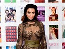 Kim Kardashianová na slavnostní veei u píleitosti 100. výroí britského...