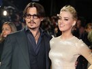 Johnny Depp a Amber Heardová (Los Angeles, 3. listopadu 2011)