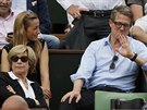 Anna Ebersteinová a Hugh Grant  na tenise (Paí, 25. kvtna 2016)