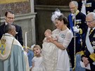 védský král Carl XVI. Gustaf, korunní princezna Victoria, její manel Daniel a...